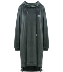 Šaty Velurová mikina s nápisem