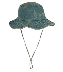 Džínová kbelíková čepice