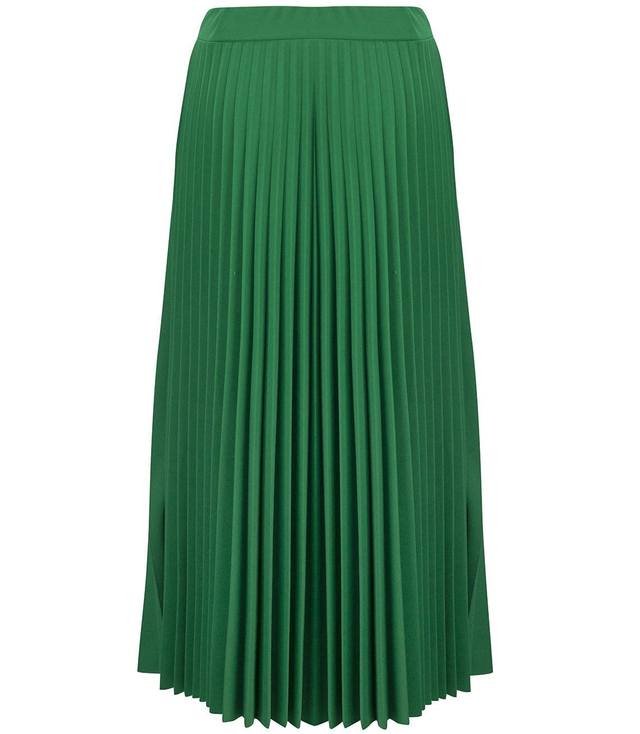 Plisovaná dlouhá midi maxi sukně černá