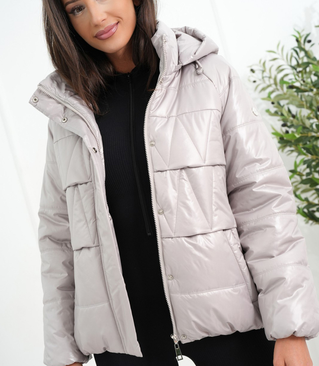 Dámská zateplená bunda bomber s prošíváním JAGNA