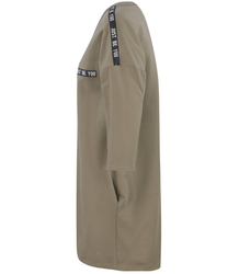 Rovné mikinové tunikové šaty PLUS SIZE