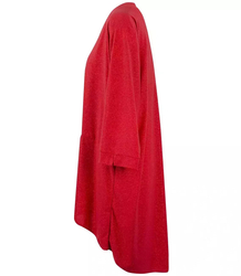 Košile Oversize tunika delší v zadní části