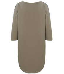 Rovné mikinové tunikové šaty PLUS SIZE