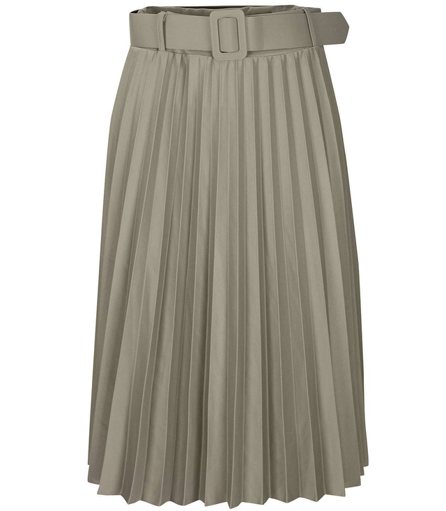 Solejka sukně s páskem plisovaná módní