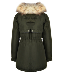 MEGA bunda parka dvojitý kabát