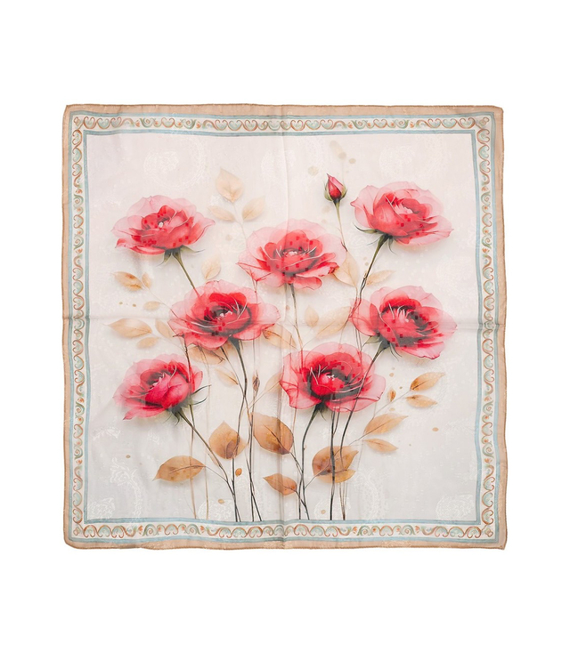 Elegantní dámská šála s šíleným vzorem 70x70