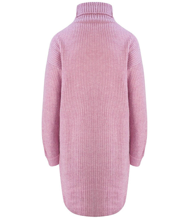 Jednobarevný pletený svetr šaty GOLF