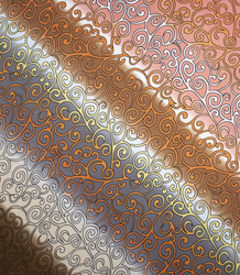 Barevný šátek krásný ombre jarní šátek