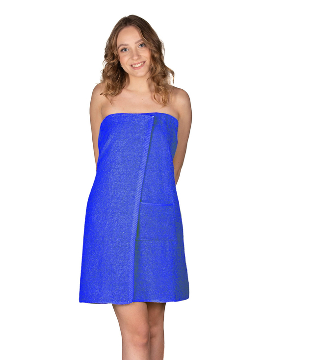 Bavlněné froté pareo Sauna s kapsou