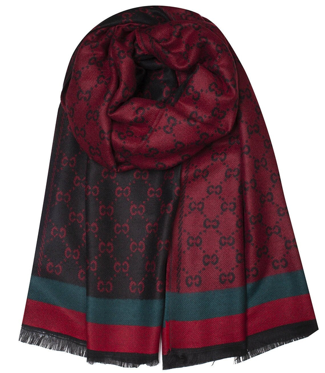  Oboustranná šála s elegantním vzorem