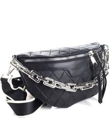 Prošívaná ledvinová taška Crossbody bag