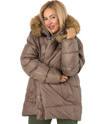 Teplá zimní bunda s kožešinovou kapucí URBAN EXPLORER PLUS SIZE