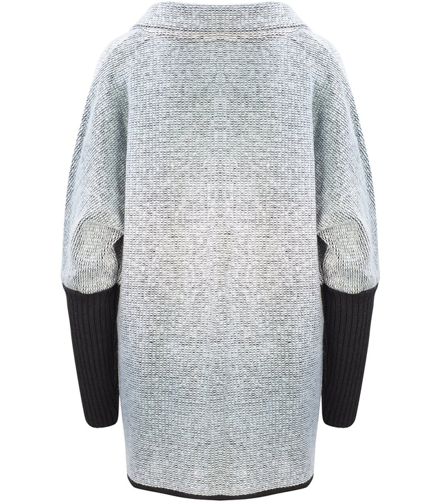 Teplý kabát bunda OMBRE svetr