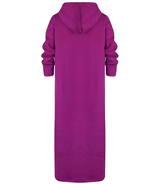 Dlouhé mikinové oversize šaty