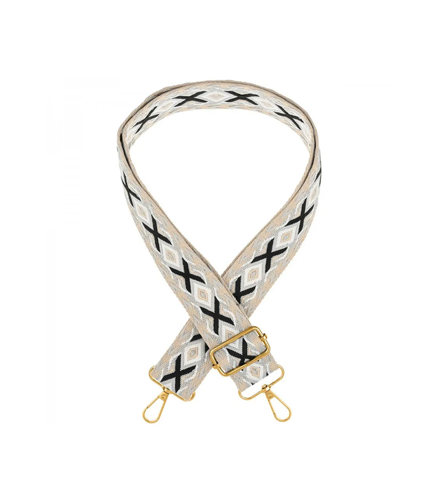 Módní pletený široký popruh kabelky nastavitelný