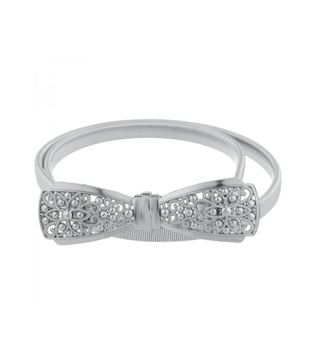 Dámský pásek s ozdobnou sponou k šatům