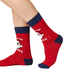 Pánské vánoční ponožky - zimní, teplé, vánoční vzory