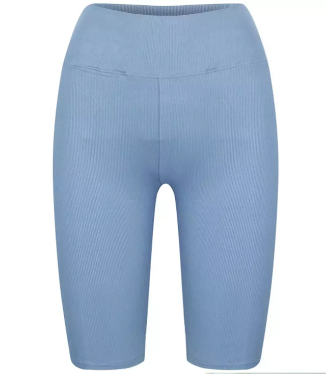 Krátké pruhované legíny plus size ELA
