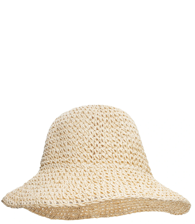 Pletený slaměný klobouk BUCKET HAT