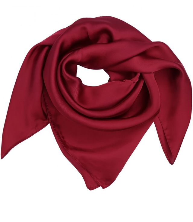 Jemná jednobarevná šála elegantní 70x70 cm