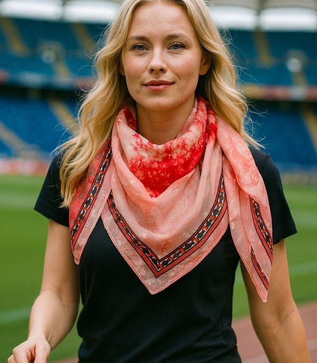 Elegantní dámská šála s šíleným vzorem 70x70