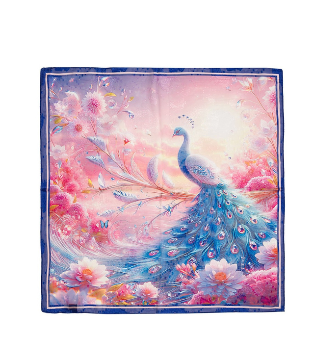 Elegantní dámská šála s šíleným vzorem 70x70