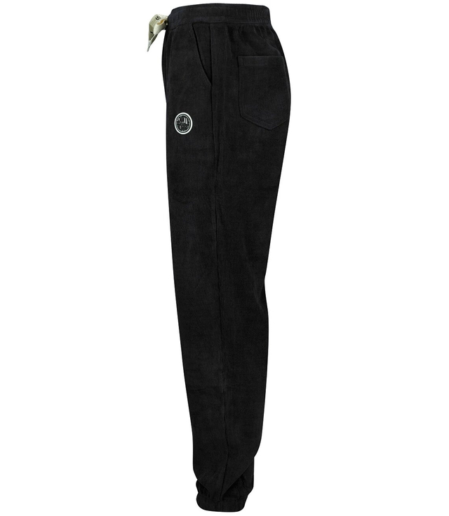 Žebrované tepláky připomínající manšestr