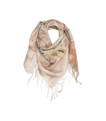 Dámská šála s květinovým vzorem 180x70