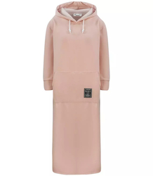 Dlouhé mikinové oversize šaty