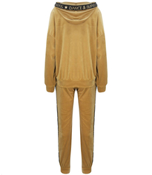 Velurová souprava DRES s opaskem