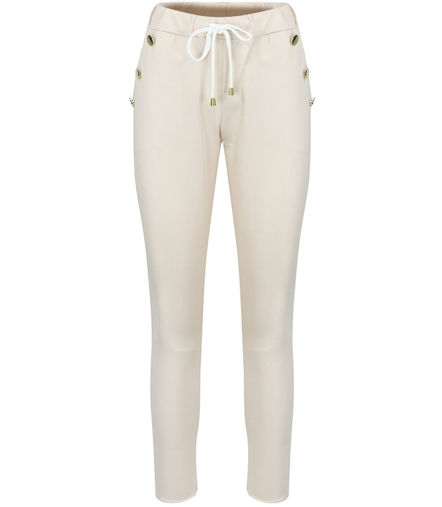 Elegantní látkové kalhoty s knoflíky MARTA
