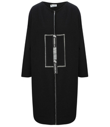 Rovné mikinové šaty s páskou