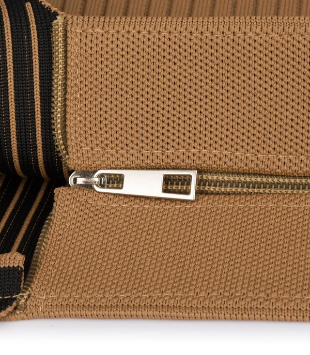 PARIS shopper bag elegantní pruhovaná taška přes rameno se zipem