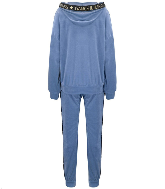 Velurová souprava DRES s opaskem