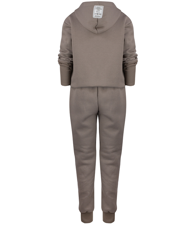 Sportovní tepláková souprava fleecová bavlna hladká oversize MIRABELL