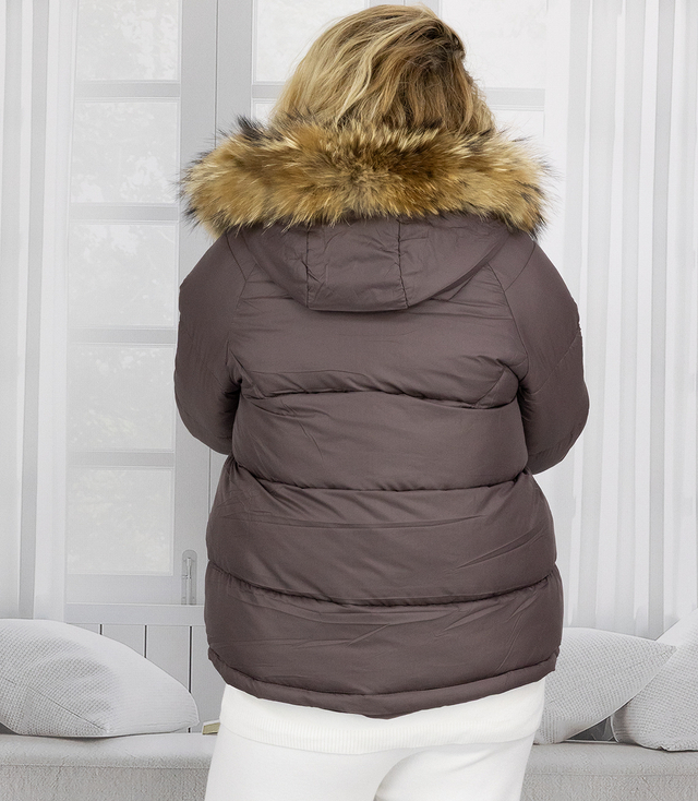 WINTER QUEEN teplá zimní bunda delší bomber bunda