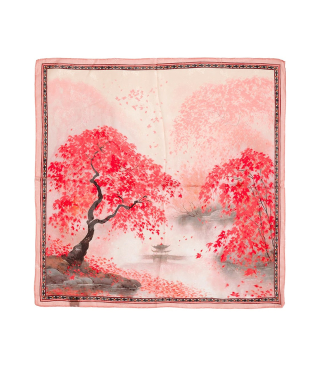 Elegantní dámská šála s šíleným vzorem 70x70