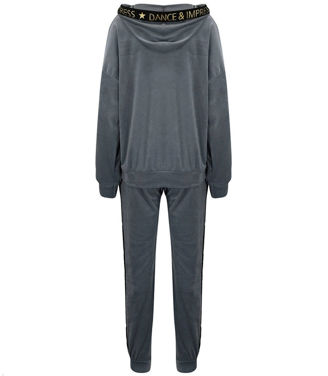 Velurová souprava DRES s opaskem