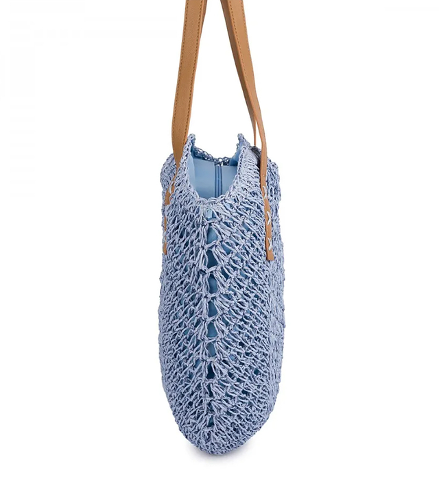 Dámská plážová taška boho openwork pro letní košík shopper