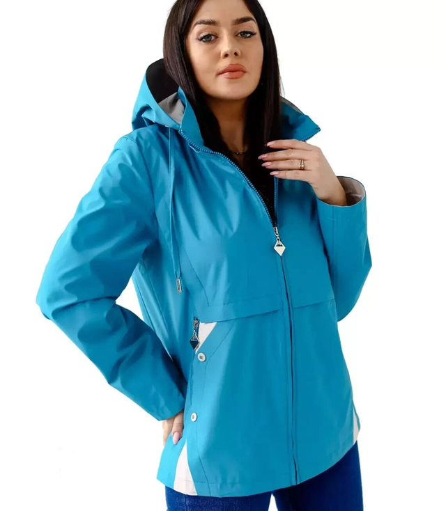 Dámská přechodná jarní bunda s kapucí LUIZA