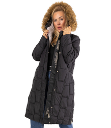 Dlouhá prošívaná zimní bunda URBAN LONG PUFF