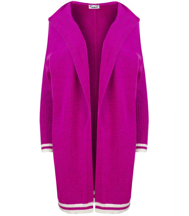 Teplý měkký svetr s kapucí