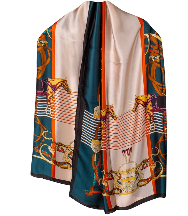 Elegantní šátek s barevnými vzory