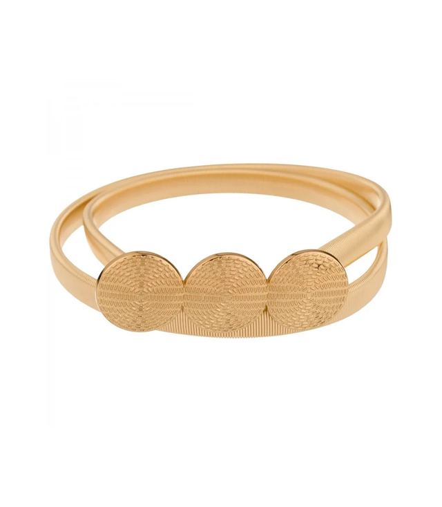 Dámský pásek s ozdobnou sponou k šatům