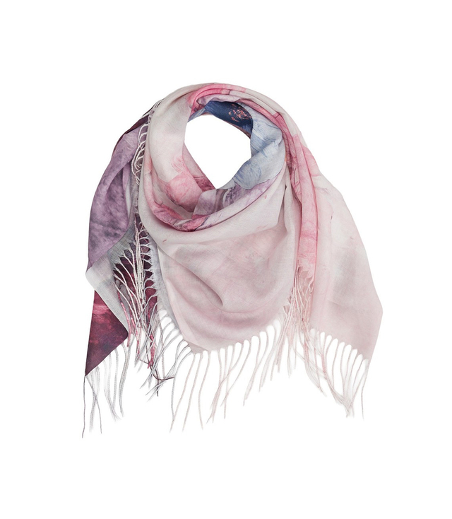 Dámský šátek s květinovým vzorem 100x100