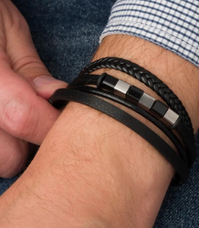 Pánské náramky ideální pro dárek pletené