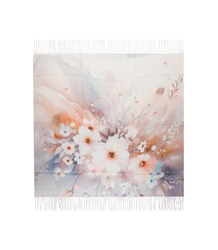Dámská šála s květinovým vzorem 180x70