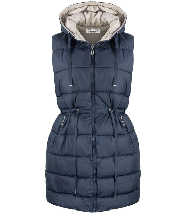 Dámská vesta bez rukávů plus size SUZAN