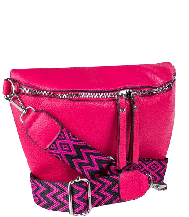 Módní velká bederní crossbody ledvinka