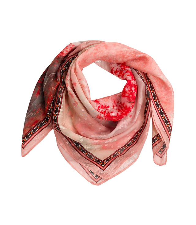 Elegantní dámská šála s šíleným vzorem 70x70